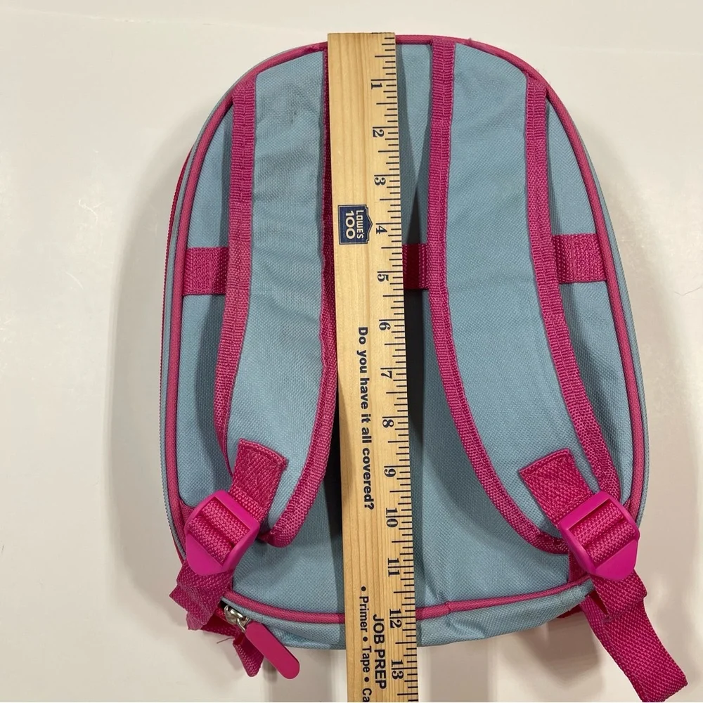 Blue Pink Owl Hard Shell Cover Travel Backpack